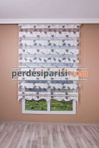 Füme Zambak Plise Zebra Perde