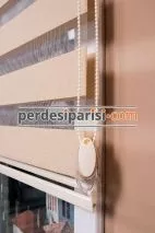 Mat Bej Bambu Zebra Perde