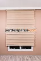 Mat Bej Bambu Zebra Perde