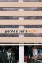 Mat Bej Bambu Zebra Perde