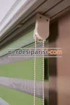 Yeşil Düz Zebra Perde