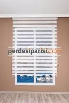 Lüx Beyaz Düz Zebra Perde