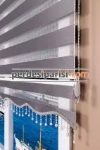 Lüx Füme Düz Zebra Perde