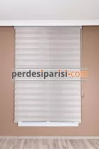Lüx Gri Düz Zebra Perde