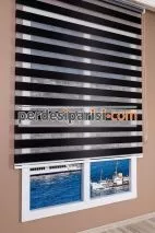 Lüx Siyah Düz Zebra Perde