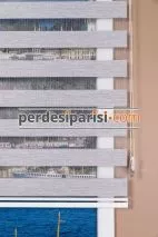 Gri Bambu Zebra Perde