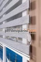 Gri Bambu Zebra Perde