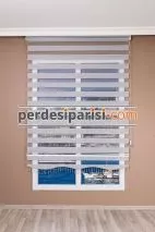 Gri Bambu Zebra Perde