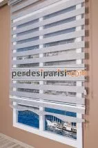 Gri Bambu Zebra Perde