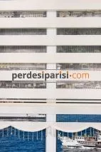 Ekru Bambu Zebra Perde