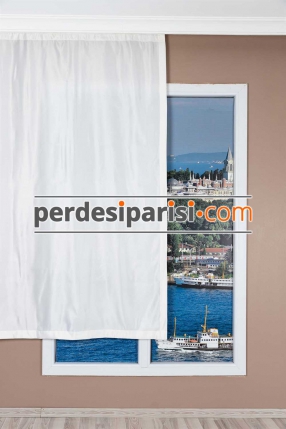 Ekru Kısa Boy Saten Güneşlik