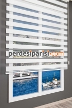 İpeksi Beyaz Bambu Zebra Perde