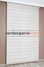 İpeksi Krem Bambu Zebra Perde