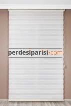 İpeksi Krem Bambu Zebra Perde