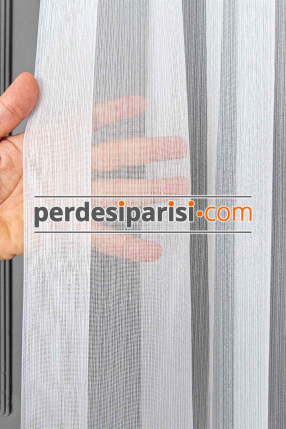 Prestij İnce Çizgili Tül Perde