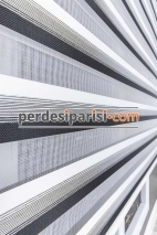 Mabel Siyah Degrade Zebra Perde