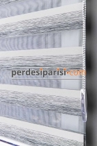 Mabel Vizon Gri Degrade Zebra Perde