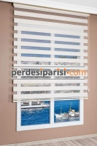 Gelincik Açık Bej Bambu Zebra Perde