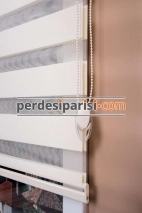Gelincik Krem Bambu Zebra Perde